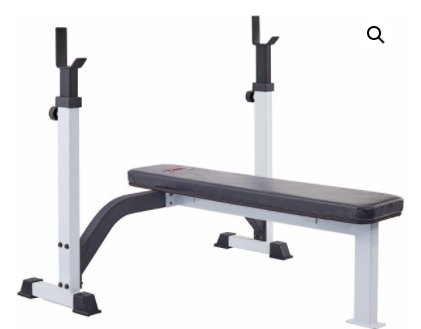 YORK FITNESS - OLYMPIC FIXED FLAT BENCH  STS SERIES WHITE