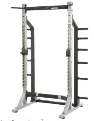 YORK FITNESS - SELF-STANDING HALF RACK STS SERIES WHITE